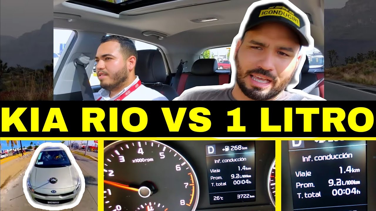PRUEBAS DE CONSUMO: KIA RIO VS 1 LITRO DE GASOLINA!