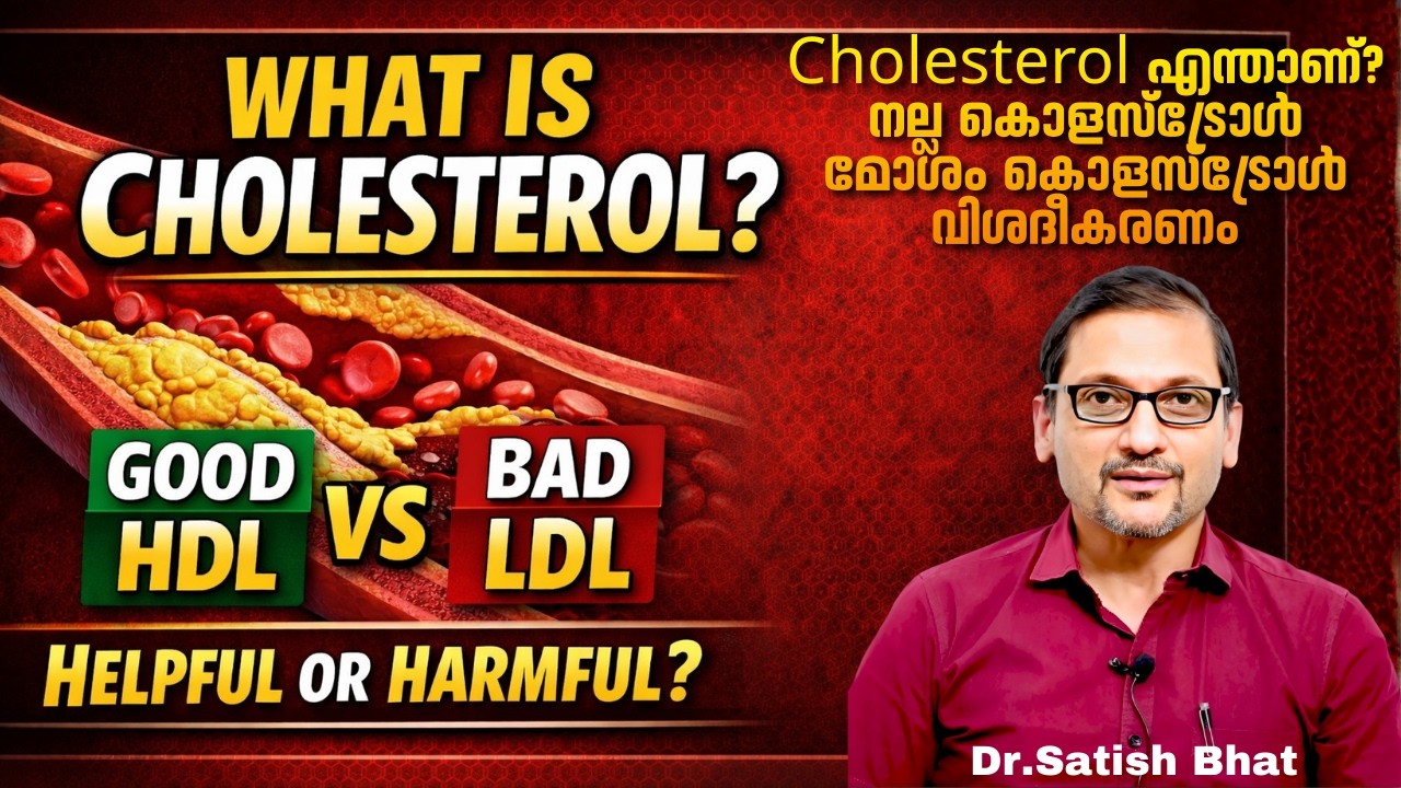 Cholesterol എന്താണ്? നല്ല കൊളസ്ട്രോൾ, മോശം കൊളസ്ട്രോൾ വിശദീകരണം | Diabetic Care India