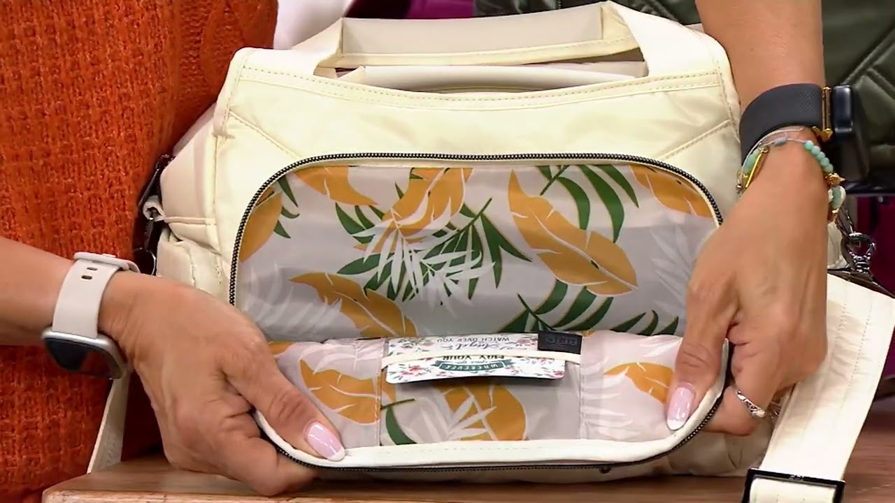 Lug Quilted Medium Satchel with Crossbody Strap -Rumble on QVC