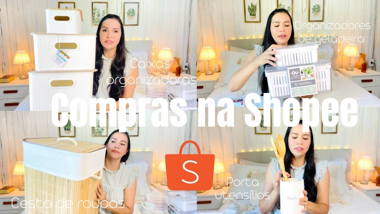 💲💲COMPRAS NA SHOPEE DE ITENS DE ORGANIZAÇÃO❤❤️