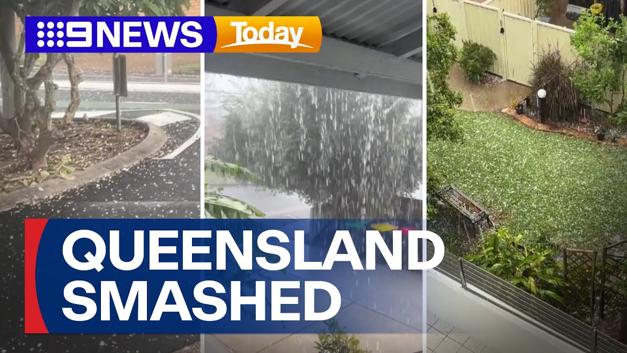 South-East Queensland hit by wild storms | 9 News Australia