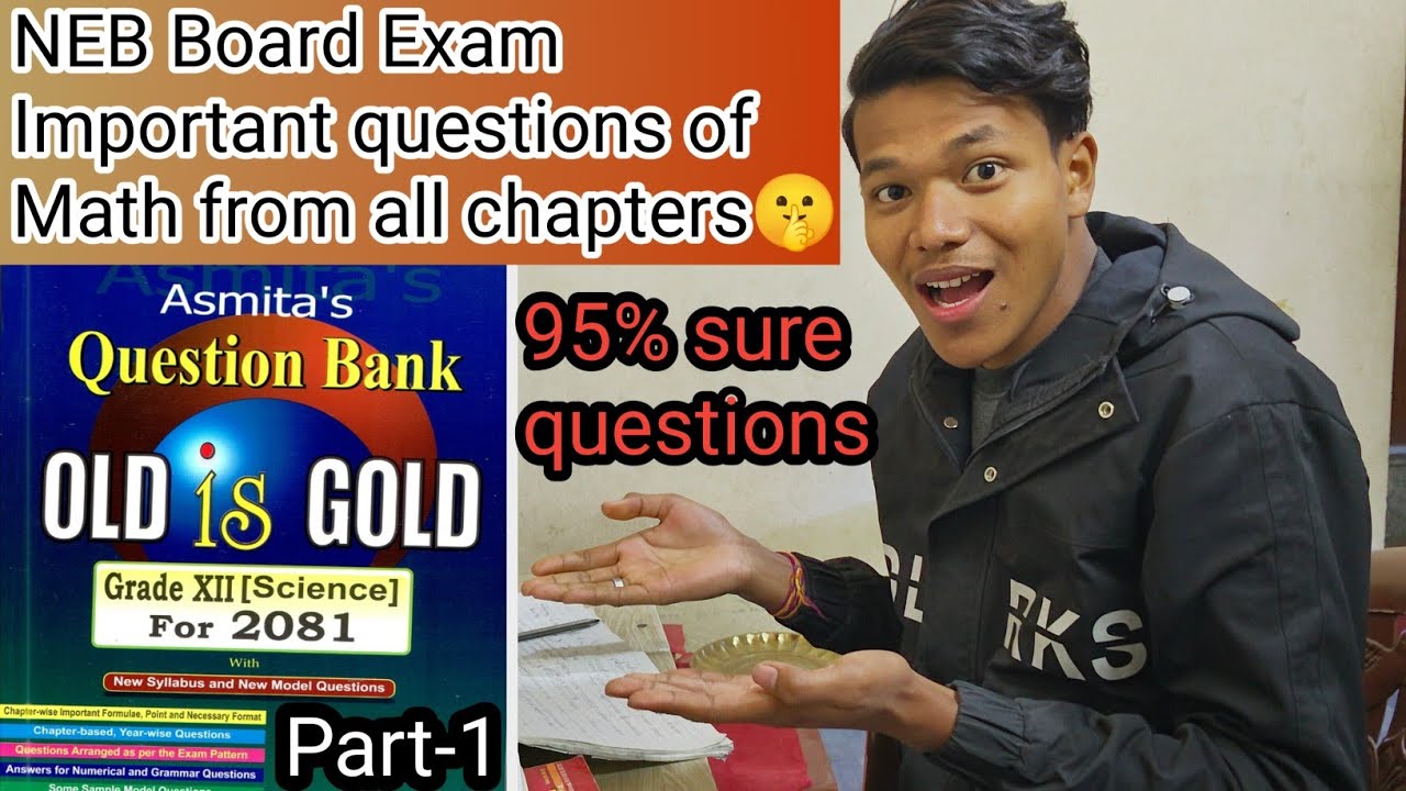 95% sure questions of Math😨||NEB Board Exam||#class12th #study