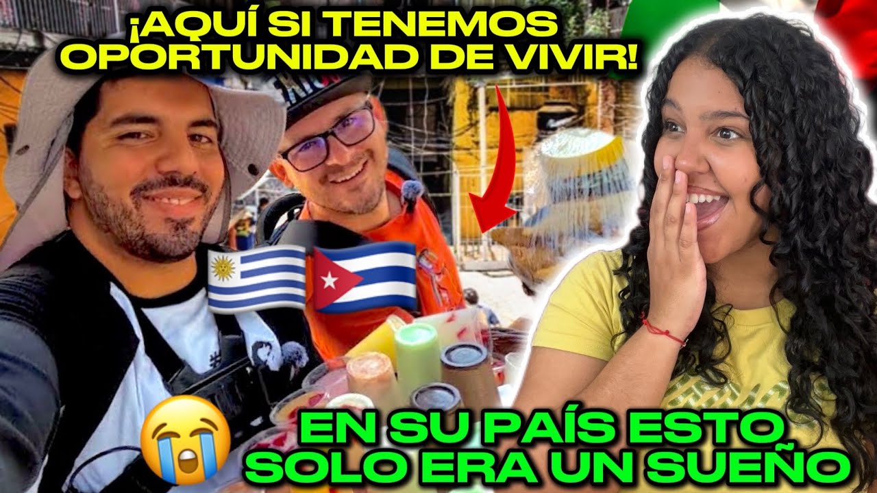 ASÍ se GANAN la VIDA😱😭un CUBANO🇨🇺y un URUGUAYO🇺🇾VIVIENDO en MÉXICO🇲🇽😲/LOS MEXICANOS AYUDAN a TODOS🥹
