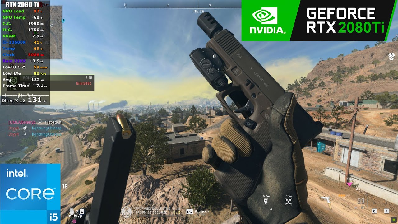 Call of Duty Warzone 2 Season 3 : RTX 2080 Ti + i5 13600K - 1080p, 1440p, 4k