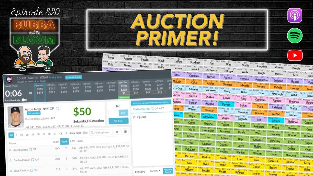Bubba & the Bloom EP 320 - Auction Primer