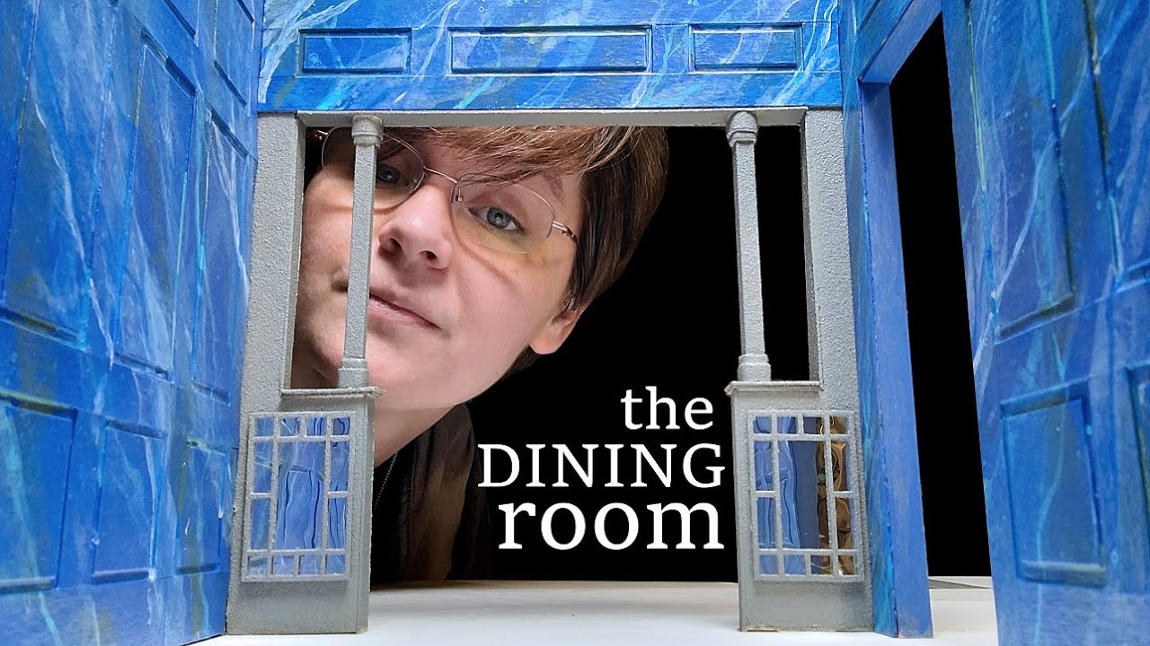 Day-O!  Time to work on the Dining Room in the Beetlejuice Dollhouse!