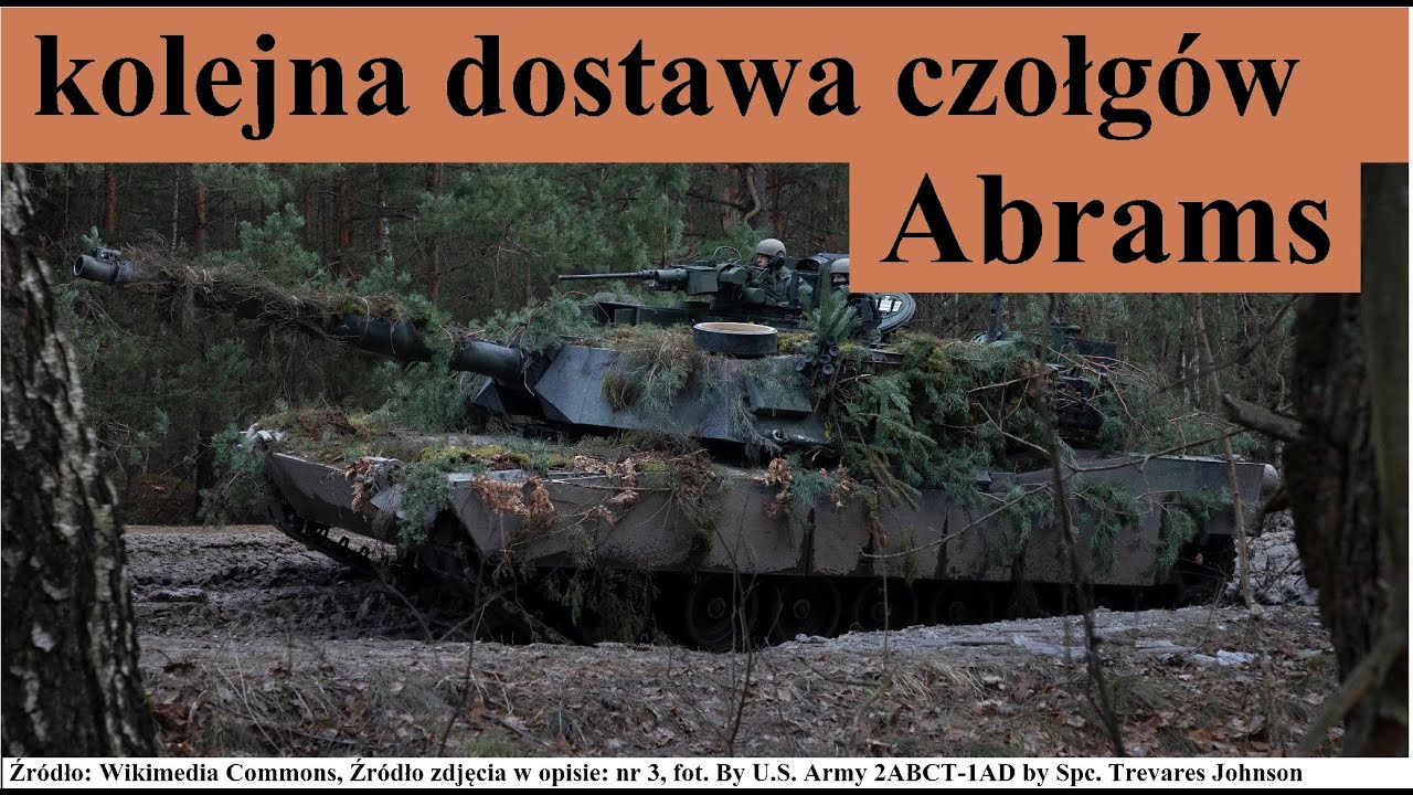 Kolejna dostawa czołgów Abrams
