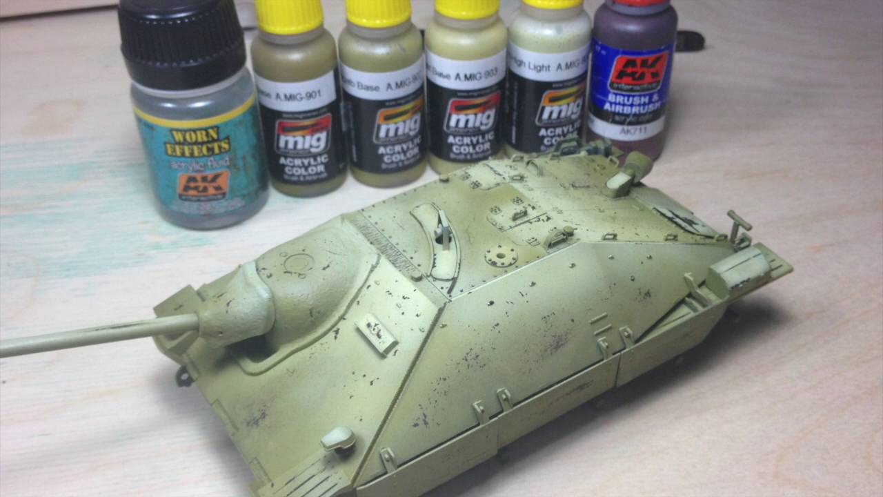 Plastikové modely a diorama | Jagdpanzer 38 - Hetzer - Barvení