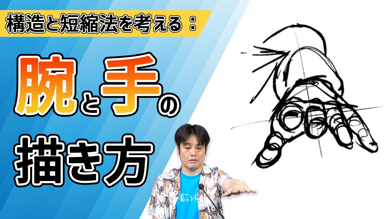 ラクガキ雑談#194：前に突き出した腕と手の描き方《質問に答えます》