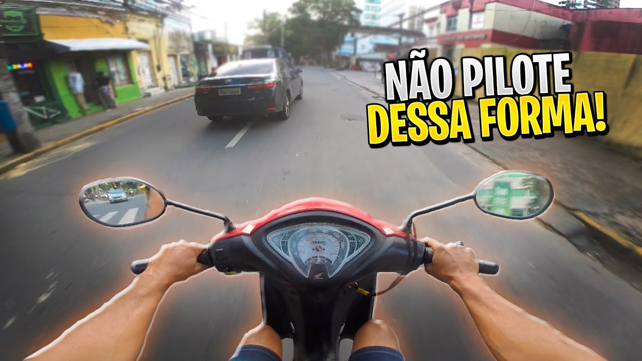 COISAS QUE VOCÊ NÃO DEVE FAZER OU EVITAR QUANDO FOR ANDAR DE MOTO BIZ NO TRÂNSITO #06
