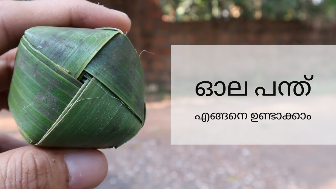 How To Make Coconut Palm Leaf Ball