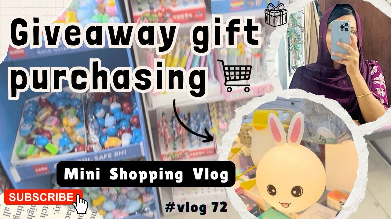 Giveaway gift purchasing vlog🎀🌷Mini shopping vlog🛍️Day in my life | Malayalam | Tales of Mubeeii 🌸