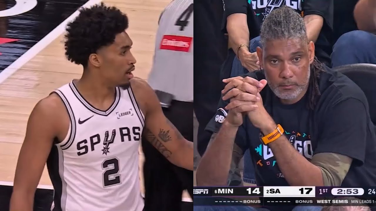 Dylan Harper Had Tim Duncan Going WILD In The Crowd 🔥