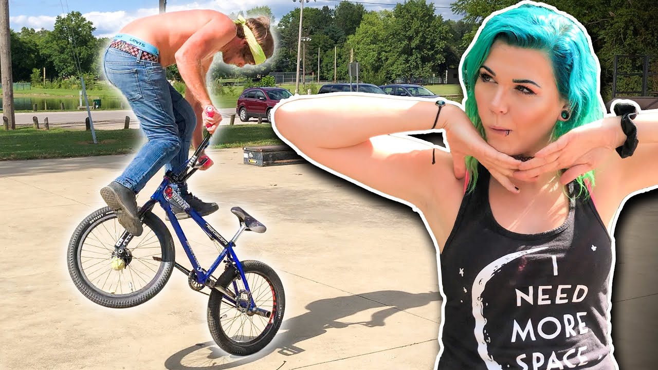 Girlfriend Calling Skatepark BMX Tricks For Me!