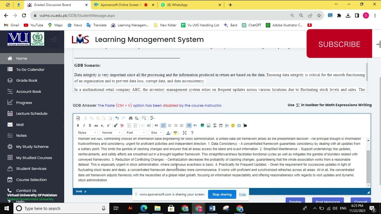 How to Copy Paste GDB if Instructor Disable button Ctlr+V