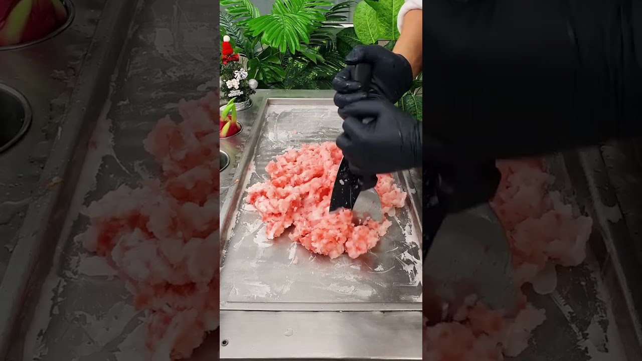 Как приготовить сладкое и сочное арбузное мороженое #шорты #приятное #мороженое