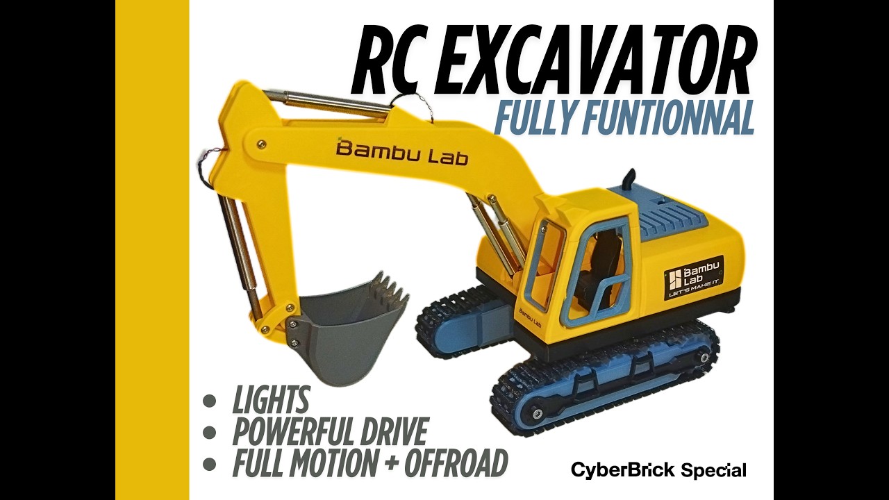 Cyberbrick FULLY FUNCTIONNAL RC Excavator