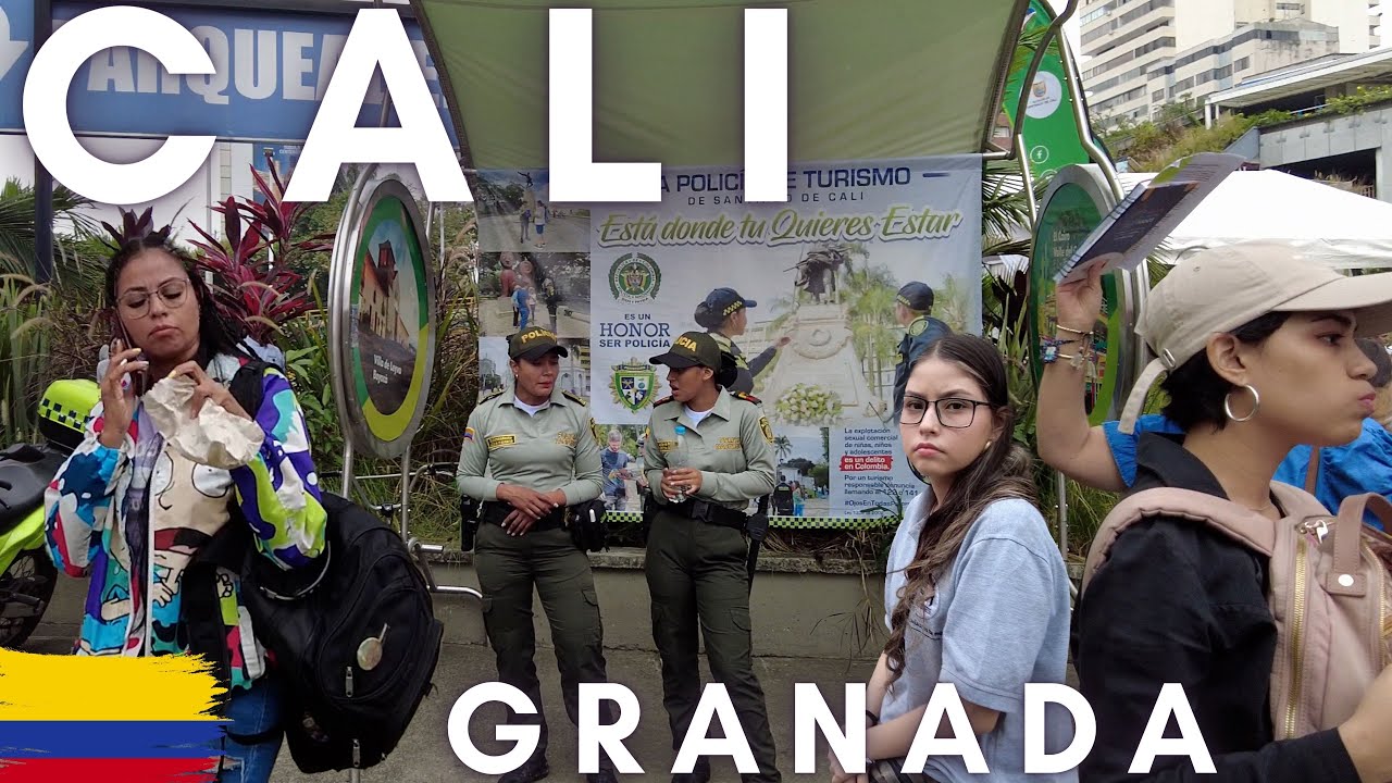 🇨🇴【4K】Walking Tour of Barrio Granada | Avenida 9 Norte | Downtown Centro De Cali Colombia