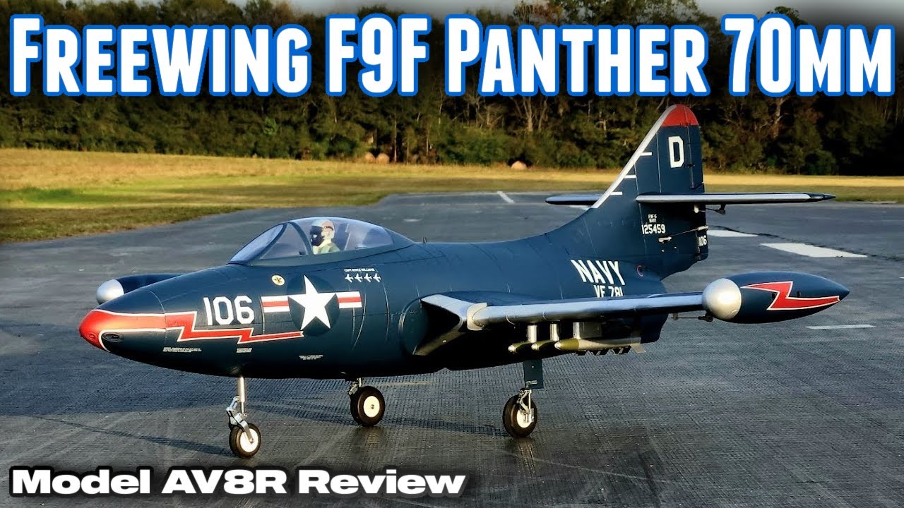 Обзор модели AV8R от Freewing F9F Panther High Performance 70mm EDF Jet PNP
