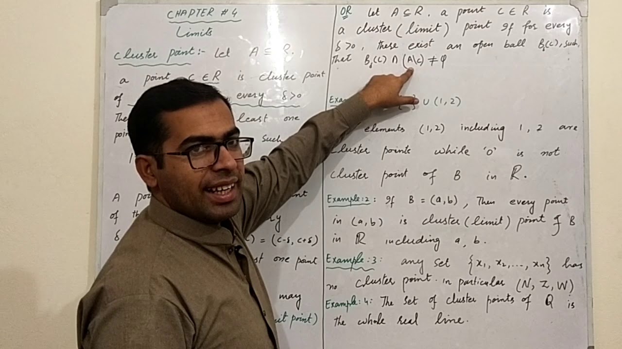Cluster Point, Limit Point || Lecture7