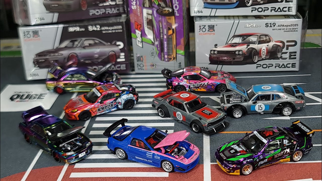 V2 PopRace Ep16 APA XPO China Event Exclusive S13 EVA RT PANDEM S13, Ugly? Chameleon Chrome R32 и...