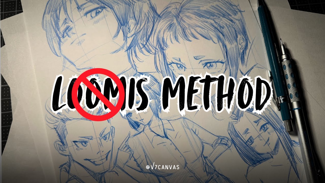 How I draw anime characters without using the Loomis method