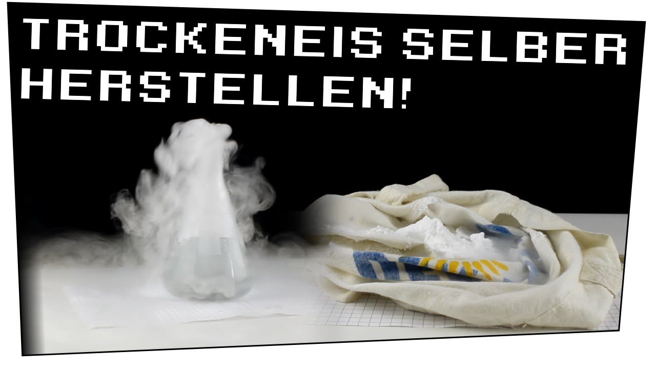 TROCKENEIS SELBER MACHEN! / Trockeneis herstellen (mit CO2-Feuerl&ouml;scher) - Heimexperimente #18