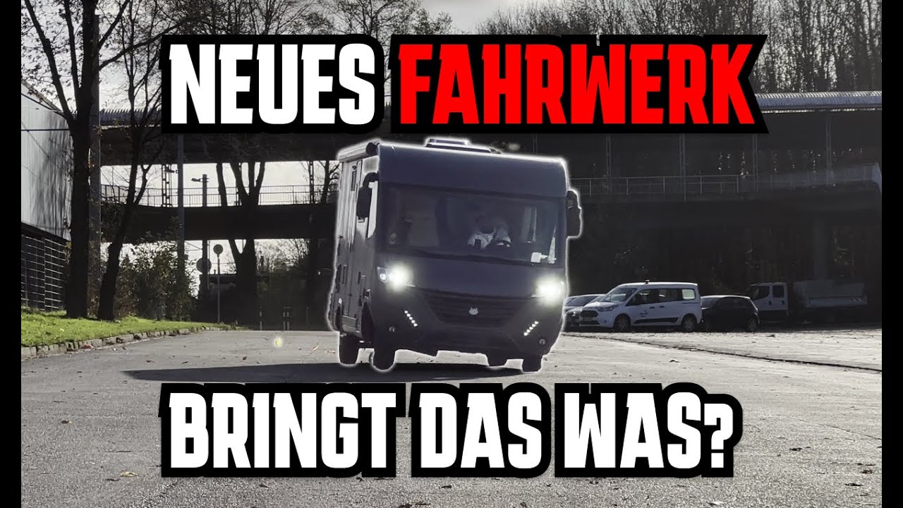 VOLLBREMSUNG UND SLALOM AM LIMIT! Was bringen Luftfederung und 18 Zoll Räder beim WoMo!!? | Teil 1