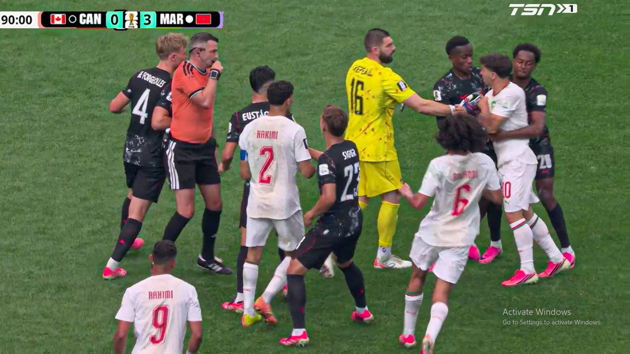 Huge Fight Between Morocco and Canada Player After Match For Achraf Hakimi, Fifa Worldcup 2026
