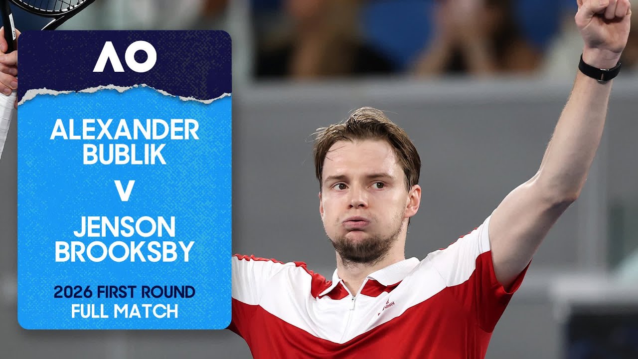 Alexander Bublik v Jenson Brooksby Full Match | Australian Open 2026 First Round