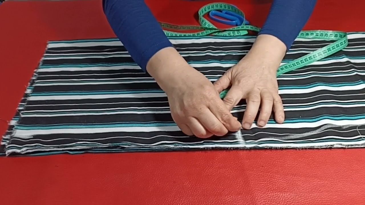 خياطة وتفصيل سروال عريض نسائي قياس ستوندار ⭐كل قياسات 🌟موضة صيف
