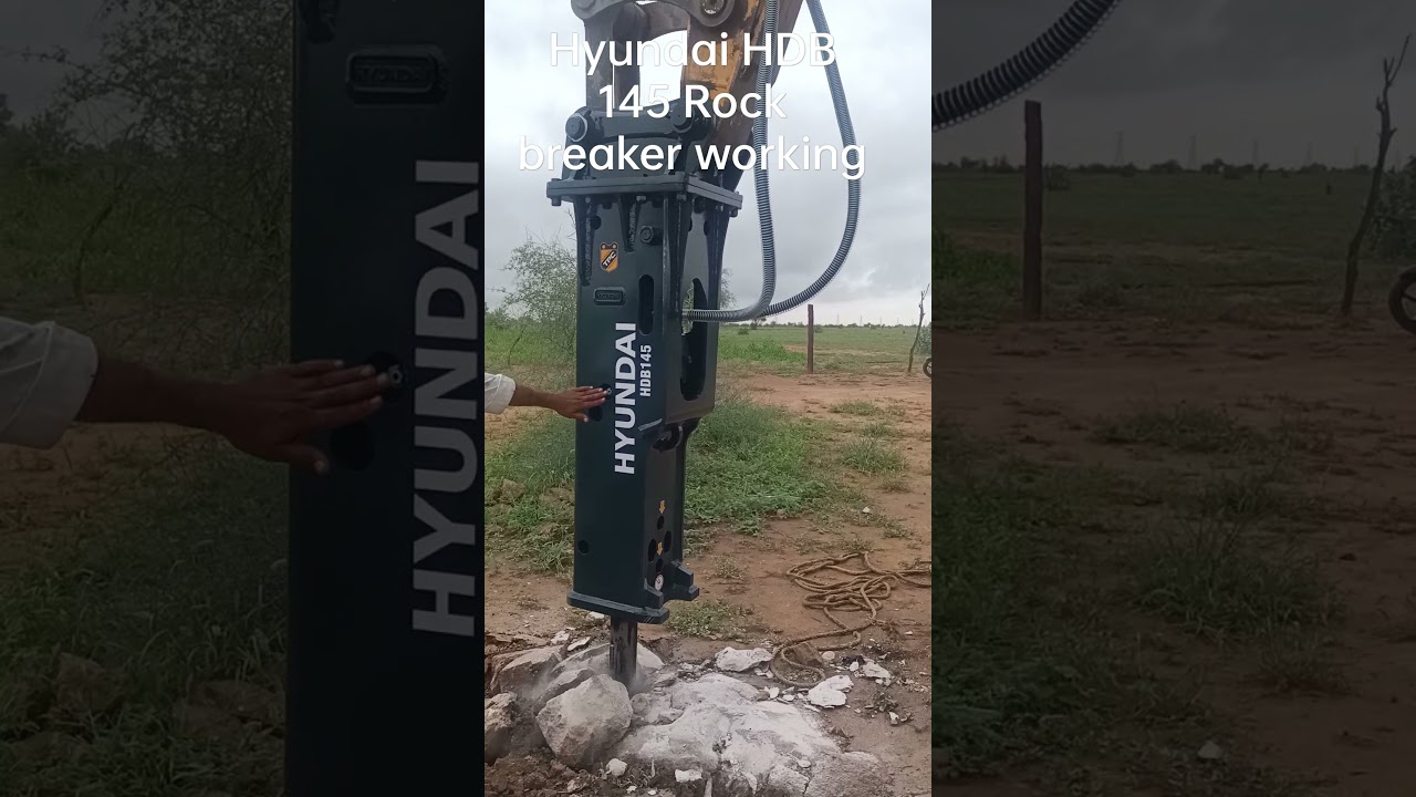Hyundai HDB145 Rock breaker working