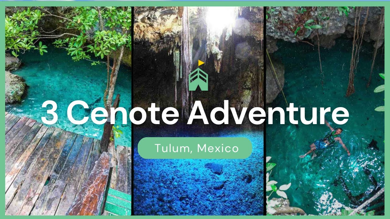 Incredible 3 Cenote Adventure Tour in Tulum