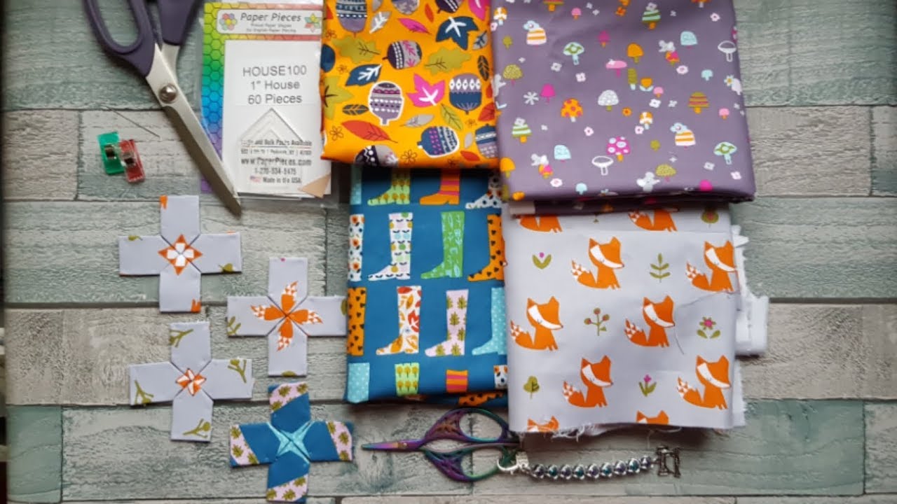Focus cutting mystery sections when Paper Piecing with 'Houses'