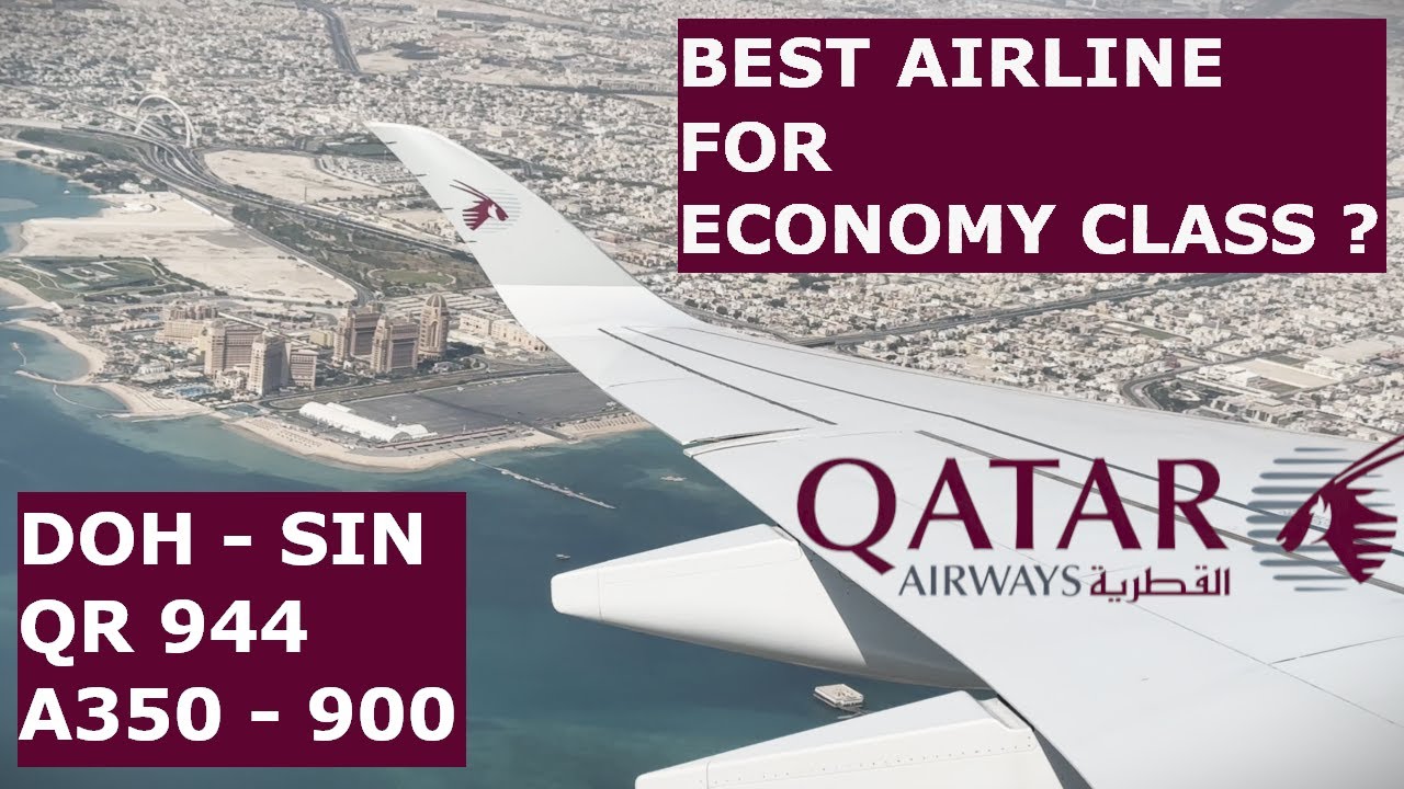 🇸🇬 Qatar Airways QR944 Doha ✈ Singapore Airbus A350-900 Economy Class Review Flight Trip Report