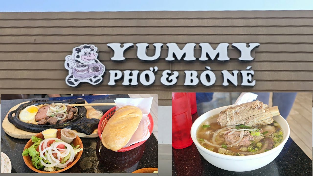 Một Tô Yummy Phở & Một Phần Bò Né Ở Quán YUMMY PHỞ & BÒ NÉ Rất Ngon..