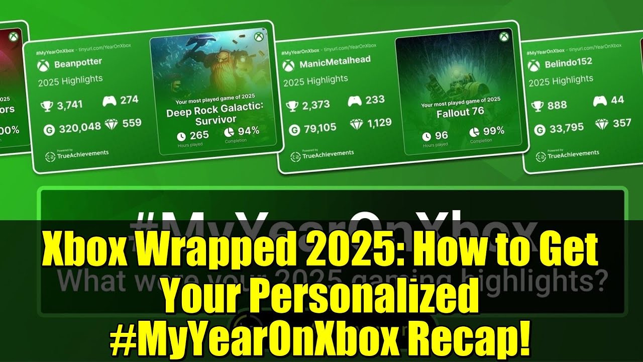 Xbox Wrapped 2025: Как получить свой персональный обзор 