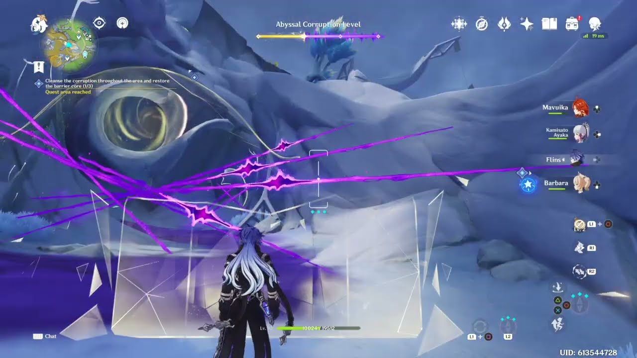 Cleanse the corruption throughout the area and restore the barrier (1/3)