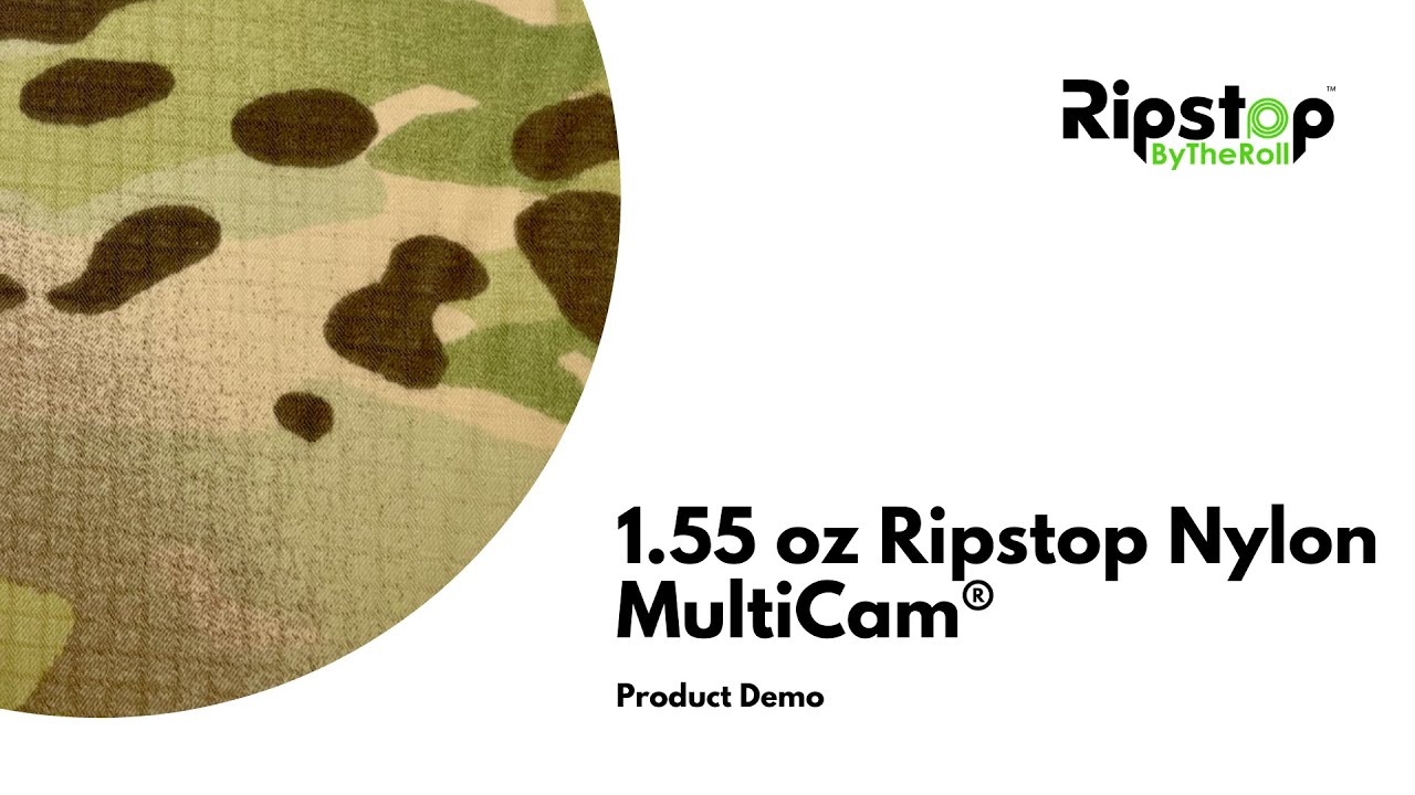 1.55 oz Ripstop Nylon MultiCam&reg; - Fabric Demo Video