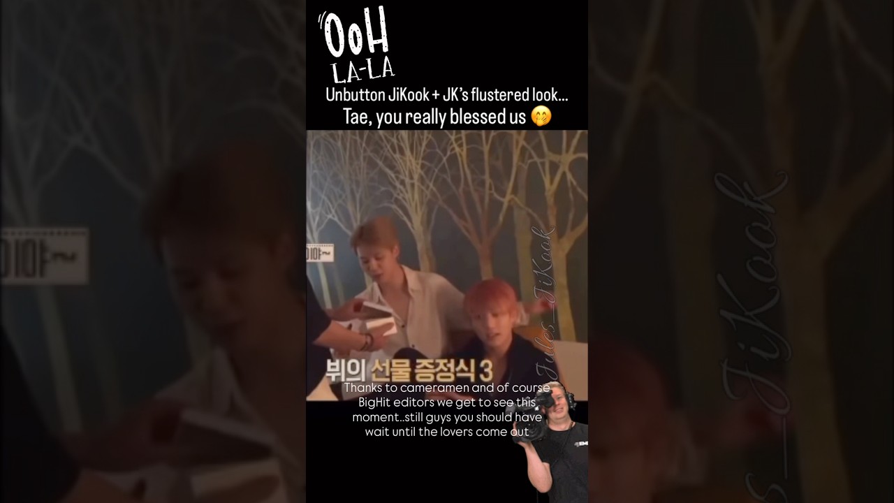 JK's reaction is very LOUD ! #jikook #kookmin #jimkook #jimin #jungkook #bonvoyage #bts