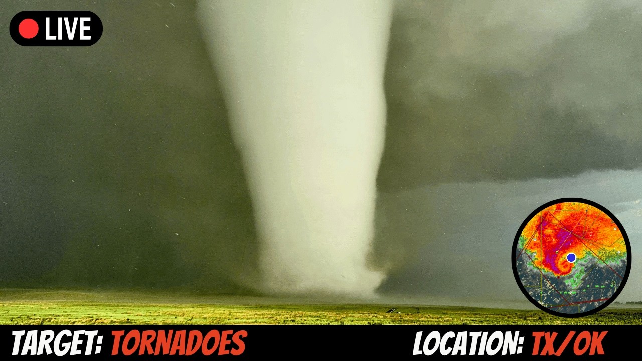 TEXAS PANHANDLE TORNADO THREAT - LIVE STORM CHASER