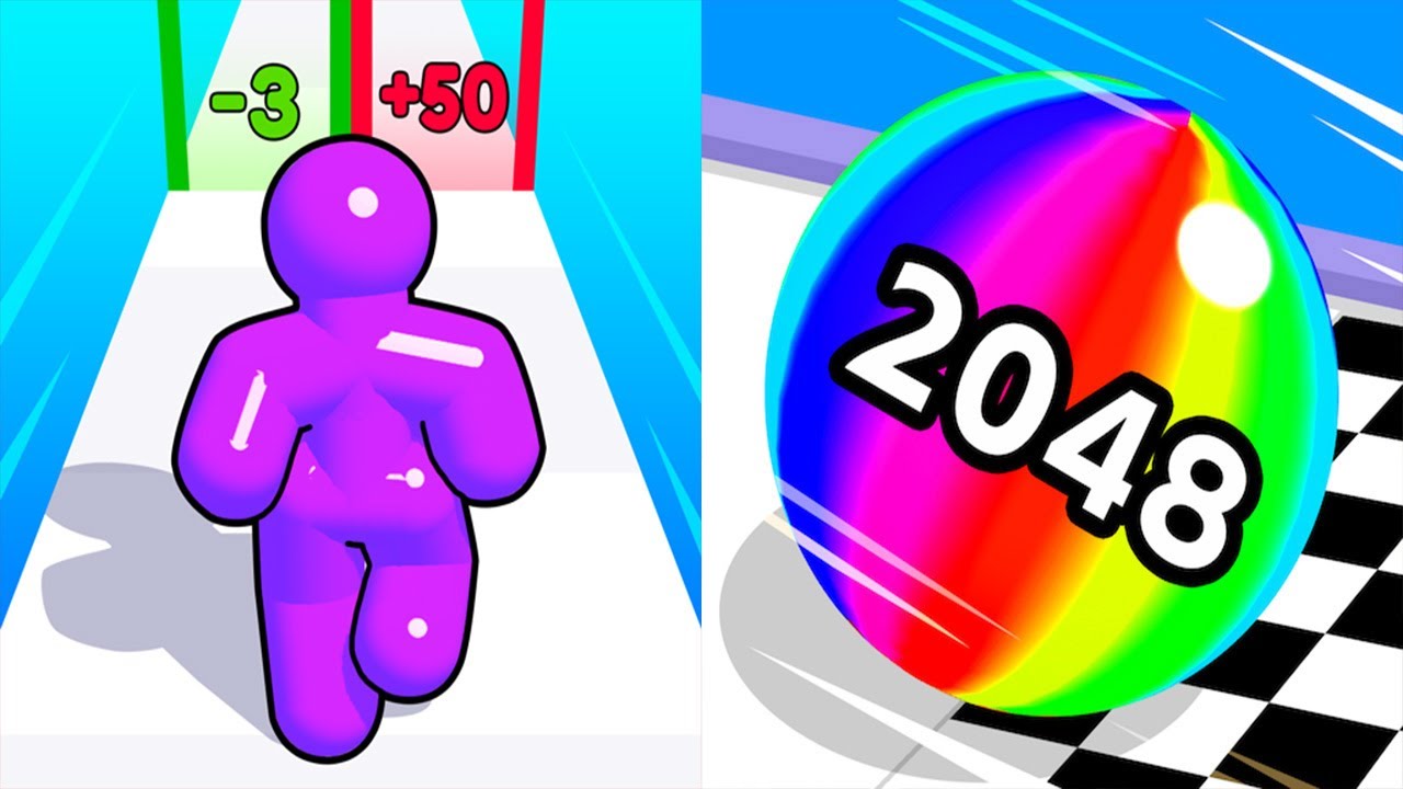 Tall Man Run VS Ball Run 2048 - Android iOS Gameplay Ep 3