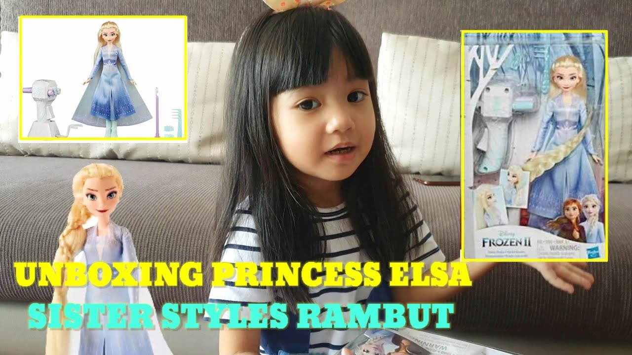 Unboxing Boneka Disney Frozen 2 Elsa | Sister Style | Bisa kepang Sendiri