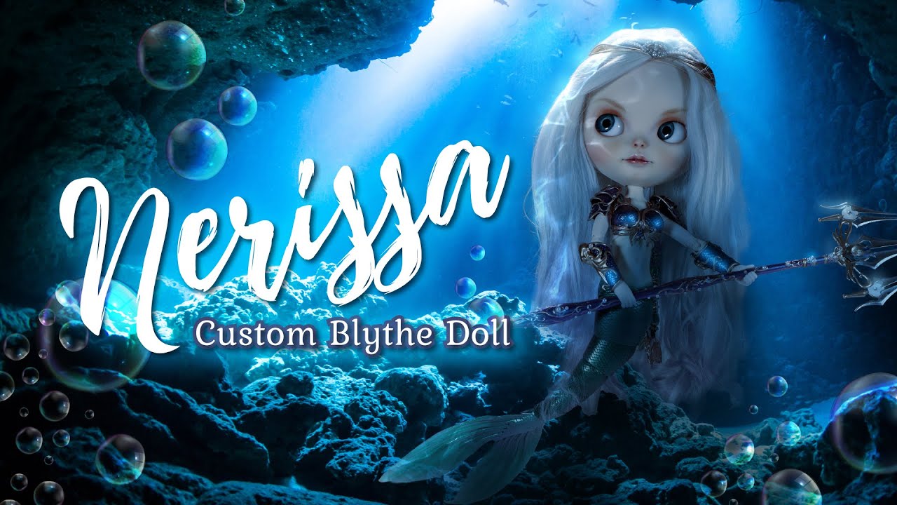 Русалка-королева моря «Нерисса» #MERMAY | OOAK Кукла Neo Blythe | Перекраска куклы на заказ