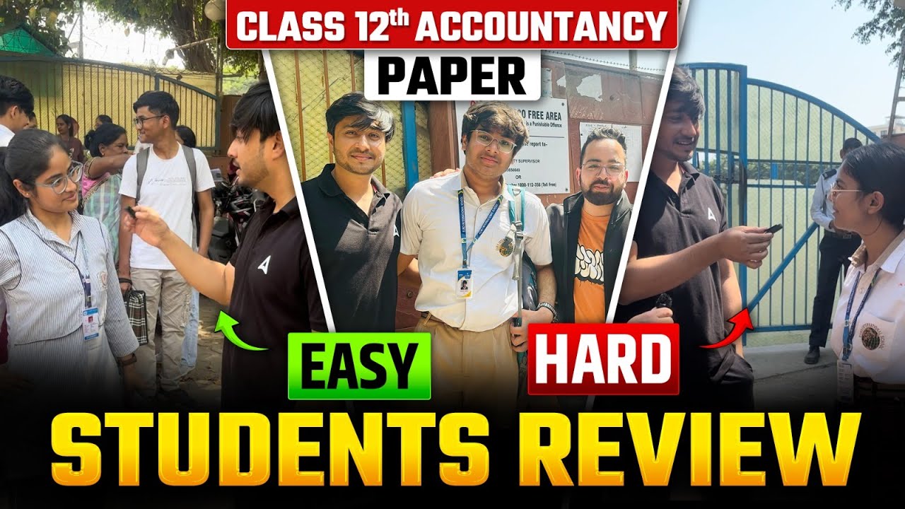 CBSE Class 12th Accountancy paper 2025 📣 Honest Student Reactions about Accounts 12th Paper