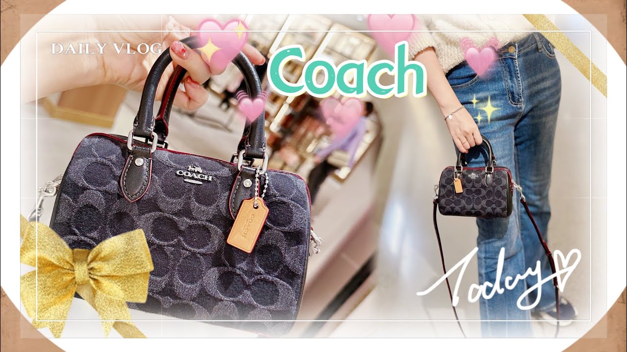 Coach outlet bags Mini Rowan Crossbody In Signature Denim