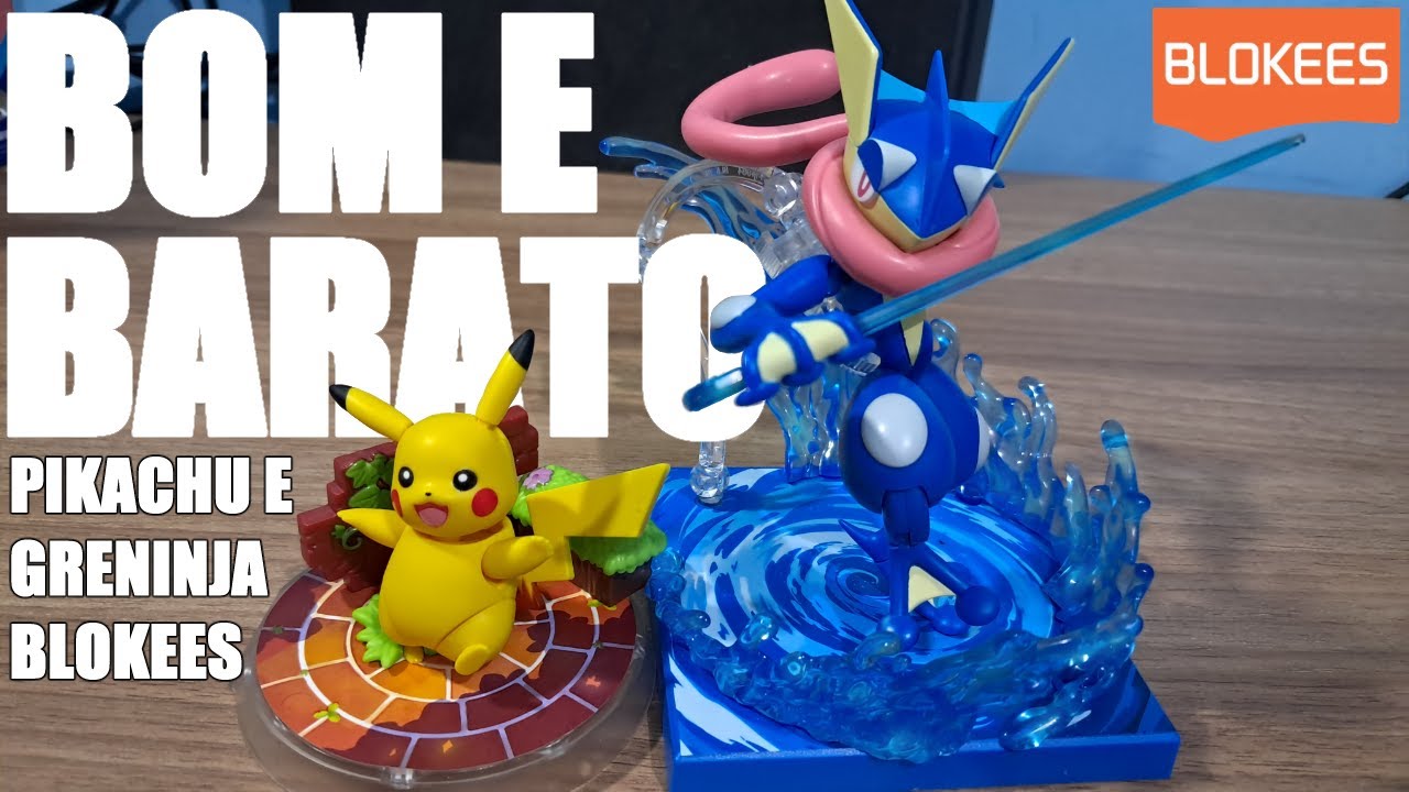 Bom e Barato - Pikachu e Greninja Blokees - Unboxing e Review