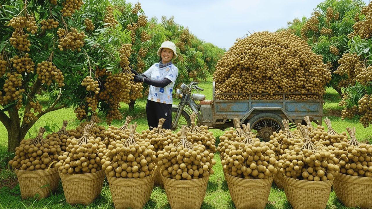 Longan Hill Harvest Day | Market Trip and Digging Soil to Plant Eggplant