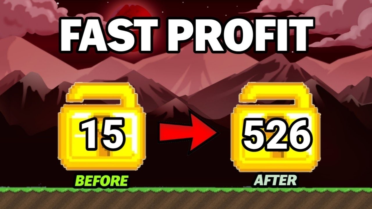 BEST PROFIT in Growtopia! How to GET RICH FAST in 2026! (EASY DLS)