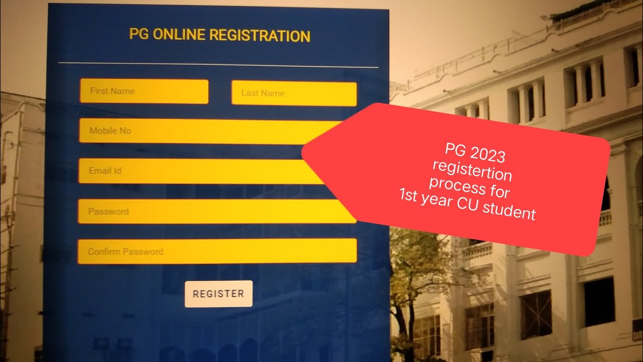 REGISTRATION FOR 2023 CALCUTTA UNIVERSITY PG (FULL PROCESS)